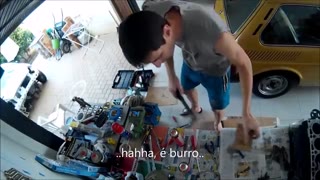 Desmontando o eixo de balancins