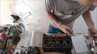 Diâmetro dos pistões × bloco